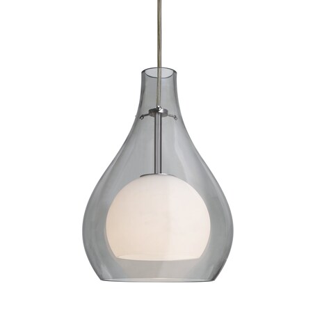 Besa Lighting Elle 11 Cord Pendant, Gray, Bronze Finish, 1x9W LED 1JT-ELLE11GY-LED-BR